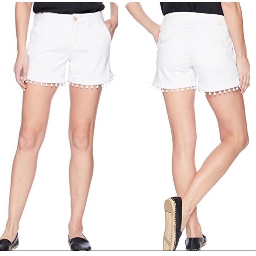 Jag Jeans White Pom Pom Cadet Shorts